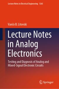 Book Cover for Lecture Notes in Analog Electronics by V Litovski