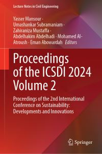 Book Cover for Proceedings of the ICSDI 2024 Volume 2 by Yasser Mansour, Umashankar Subramaniam, Zahiraniza Mustaffa, Abdelhakim Abdelhadi, Mohamed AlAtroush, Eman Abowardah