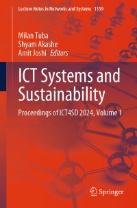 Book Cover for ICT Systems and Sustainability Volume 1 by International Conference on ICT for Sustainable Development