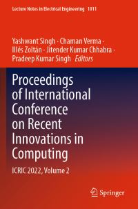 Book Cover for Proceedings of International Conference on Recent Innovations in Computing by Yashwant Singh, Chaman Verma, Illés Zoltán, Jitender Kumar Chhabra, Pradeep Kumar Singh
