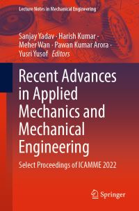 Book Cover for Recent Advances in Applied Mechanics and Mechanical Engineering by International Conference on Applied Mechanics and Mechanical Engineering