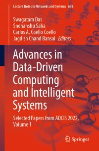 Book Cover for Advances in Data-Driven Computing and Intelligent Systems Volume 1 by International Conference on Advances in Datadriven Computing and Intelligent Systems