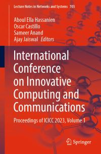 Book Cover for International Conference on Innovative Computing and Communications Volume 1 by International Conference on Innovative Computing and Communications, India Shaheed Sukhdev College of Business Studies New Delhi