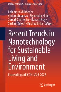 Book Cover for Recent Trends in Nanotechnology for Sustainable Living and Environment by International Conference on Nanotechnology for Sustainable Living and Environment