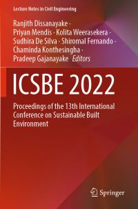 Book Cover for ICSBE 2022 by Ranjith Dissanayake, Priyan Mendis, Kolita Weerasekera, Sudhira De Silva, Shiromal Fernando, Chaminda Konthesingha, Pradeep Gajanayake