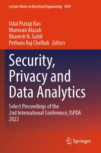Book Cover for Security, Privacy and Data Analytics by Udai Pratap Rao, Mamoun Alazab, Bhavesh N Gohil, Pethuru Raj Chelliah