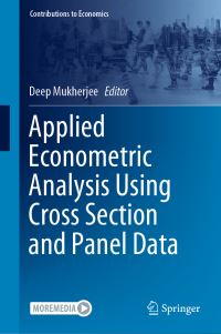 Book Cover for Applied Econometric Analysis Using Cross Section and Panel Data by Deep Mukherjee