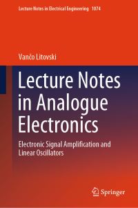 Book Cover for Lecture Notes in Analogue Electronics by V Litovski