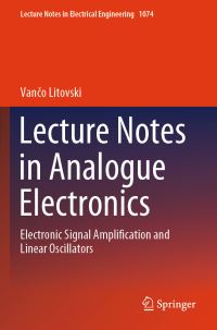 Book Cover for Lecture Notes in Analogue Electronics by V Litovski