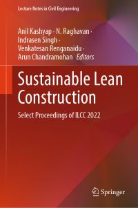 Book Cover for Sustainable Lean Construction by Indian Lean Construction Conference