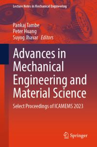 Book Cover for Advances in Mechanical Engineering and Material Science by International Conference on Advances in Mechanical Engineering and Material Science