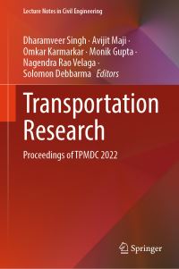 Book Cover for Transportation Research by Transportation Planning and Implementation Methodologies for Developing Countries Conference