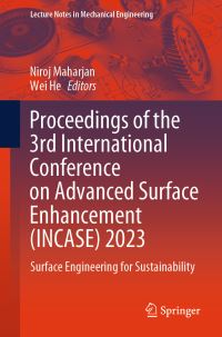 Book Cover for Proceedings of the 3rd International Conference on Advanced Surface Enhancement (INCASE) 2023 by International Conference on Advanced Surface Enhancement