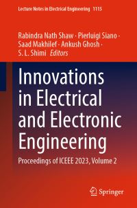 Book Cover for Innovations in Electrical and Electronic Engineering Volume 2 by International Conference on Electrical and Electronics Engineering, Chitkara University