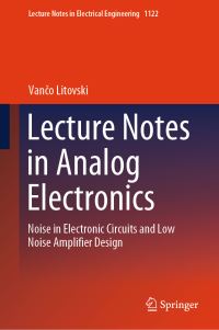 Book Cover for Lecture Notes in Analog Electronics by V Litovski