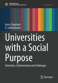 Book Cover for Universities With a Social Purpose by Kerry Shephard, V Santhakumar