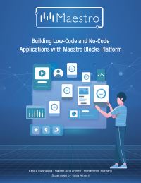 Book Cover for Building Low-Code and No-Code Applications With Maestro Blocks Platform by Hadeel Alnaamneh, Esraa Mashagba, Mohammed Momany