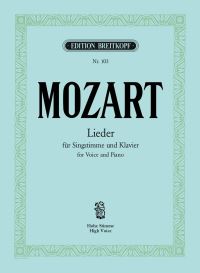 Book Cover for Lieder by Wolfgang Amadeus Mozart