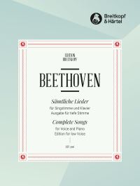 Book Cover for Complete Songs by Ludwig van Beethoven