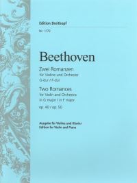 Book Cover for Romances in G/ F Major Op. 40/50 by Ludwig van Beethoven