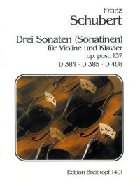 Book Cover for 3 Sonatas D 384, 385, 408 by Franz Schubert