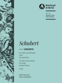 Book Cover for Concerto in D Major D 345 by Franz Schubert