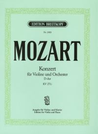 Book Cover for Violin Concerto [No. 7] in D Major K. 271I by Wolfgang Amadeus Mozart