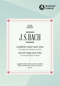 Book Cover for Sacred Songs and Arias by Johann Sebastian Bach