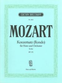 Book Cover for Concert Rondo in Eb Major K. 371 by Wolfgang Amadeus Mozart
