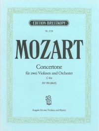 Book Cover for Concertone in C Major K. 190 (186E) by Wolfgang Amadeus Mozart