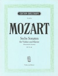 Book Cover for 6 Romantic Sonatas K. 55-60 by Wolfgang Amadeus Mozart