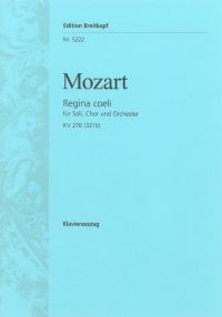 Book Cover for Regina Coeli in C Major K. 276 (321B) by Wolfgang Amadeus Mozart