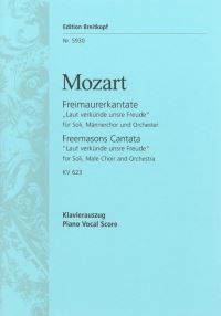Book Cover for Freemasons Cantata K. 623 by Wolfgang Amadeus Mozart