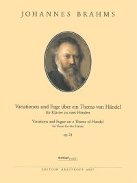 Book Cover for Variations and Fugue on a Theme of Handel Op. 24 by Johannes Brahms