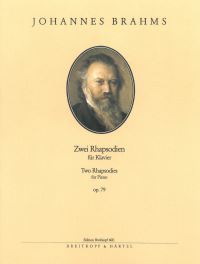 Book Cover for 2 Rhapsodies Op. 79 by Johannes Brahms