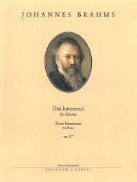 Book Cover for 3 Intermezzi Op. 117 by Johannes Brahms
