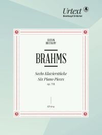 Book Cover for 6 Piano Pieces Op. 118 by Johannes Brahms