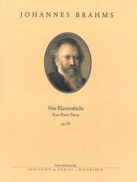 Book Cover for 4 Piano Pieces Op. 119 by Johannes Brahms