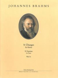 Book Cover for 51 Exercises by Johannes Brahms