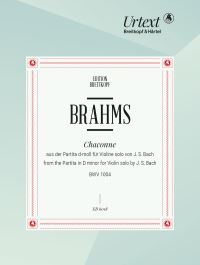 Book Cover for Chaconne (From BWV 1004) in D Minor by Johannes Brahms