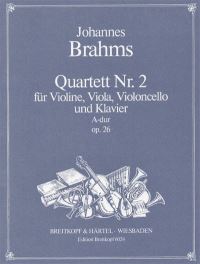 Book Cover for Piano Quartet No. 2 in A Major Op. 26 by Johannes Brahms