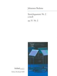 Book Cover for String Quartet No. 2 in A Minor Op. 51/2 by Johannes Brahms