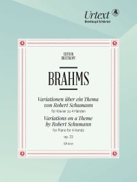 Book Cover for Variations on a Theme of Robert Schumann Op. 23 by Johannes Brahms