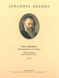 Book Cover for New Love Songs Op. 65A by Johannes Brahms