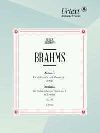 Book Cover for Sonata No. 1 in E Minor Op. 38 by Johannes Brahms