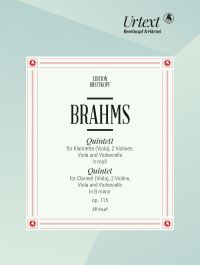 Book Cover for Clarinet Quintet in B Minor Op. 115 by Johannes Brahms