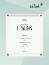 Book Cover for Scherzo in C Minor WoO Post. 2 by Johannes Brahms