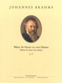 Book Cover for 16 Waltzes Op. 39 by Johannes Brahms