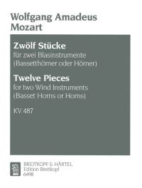 Book Cover for 12 Duets K. 487 (496A) by Wolfgang Amadeus Mozart