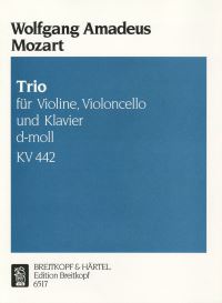 Book Cover for Piano Trio in D Minor K. 442 by Wolfgang Amadeus Mozart